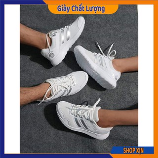 Giày Sneaker Nam Nữ Siêu Nhẹ (Trắng/Đen)
