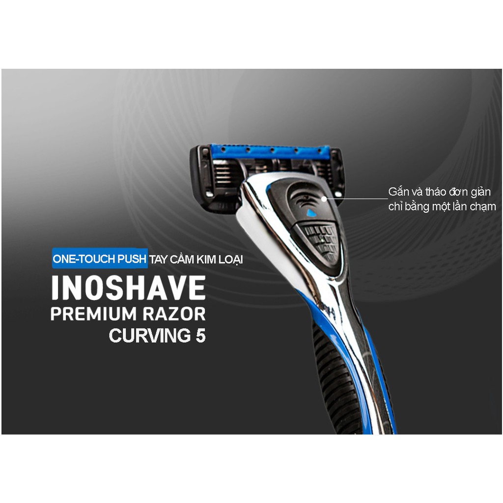 Dao cạo râu Inoshave Premium Razor Curving 5_Mỹ phẩm Hàn Quốc chính hãng