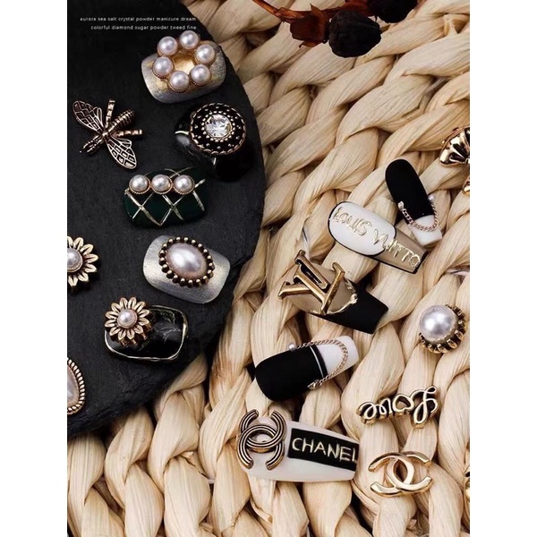 Set cham nail 50 viên gắn móng