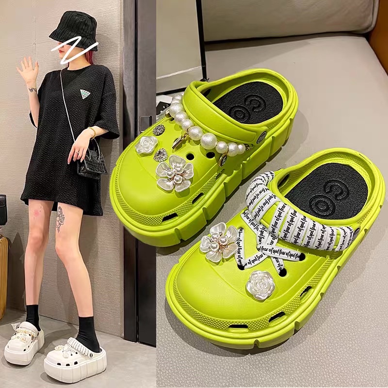 Dép sục Crocs đế cao HÀNG CHÍNH HÃNG mẫu hot 2022