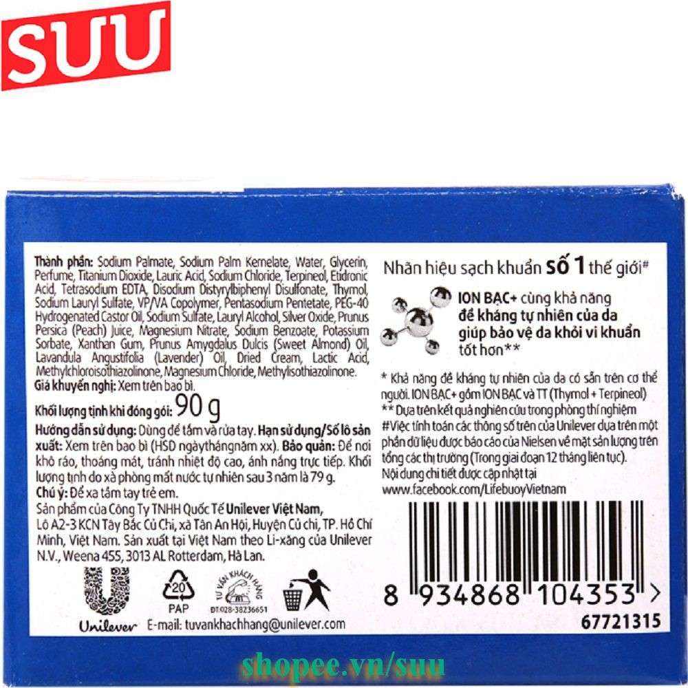 Xà Bông Cục Diệt Khuẩn 90g Lifebuoy Với Nhiều Hương Thơm Khác Nhau, Chính Hãng. | BigBuy360 - bigbuy360.vn