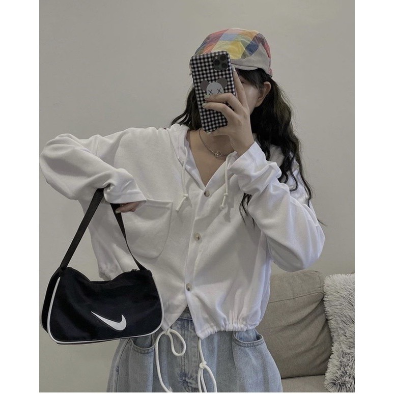 Áo khoác lở ulzzang gài nút