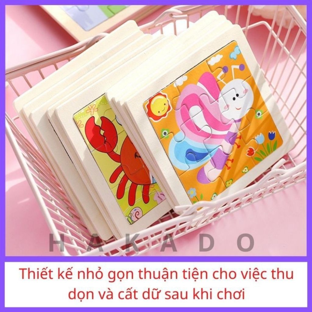 Tranh Ghép Gỗ 9 Miếng, Đồ Chơi Xếp Hình Lắp Ráp Bằng Gỗ Cho Bé Phát Triển Trí Tuệ, Alokids TB