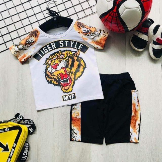 Combo 8 bộ thun bé trai