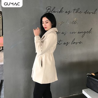 Áo dạ dây rút eo A12985 GUMAC