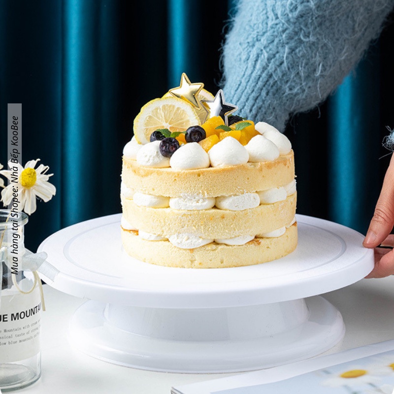 Bàn xoay nhựa trang trí bánh kem KOOBEE - Dụng cụ làm bánh