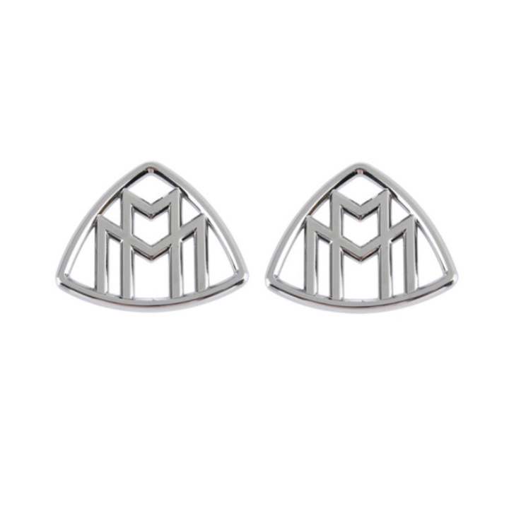 Bộ 2 chiếc logo biểu tượng hông xe Maybach G80710 Kích thước của chữ là 9.5×7.4 cm