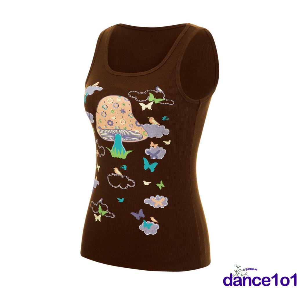 ✿Pl✩Áo Sát Nách Cổ Tròn Phong Cách Vintage y2k