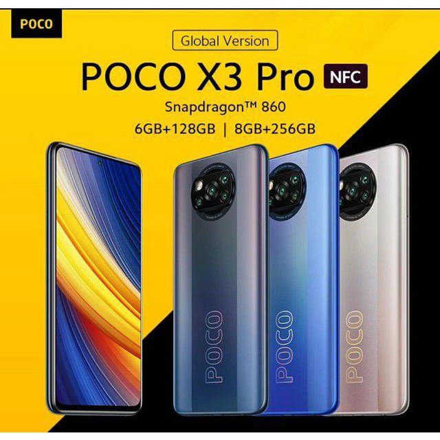 Điện thoại Xiaomi POCO X3 PRO (8GB/256GB) - Cấu Hình Khủng Chơi Game Pubg - Máy Full Box Chính Hãng 100% BẢO HÀNH 1 NĂM