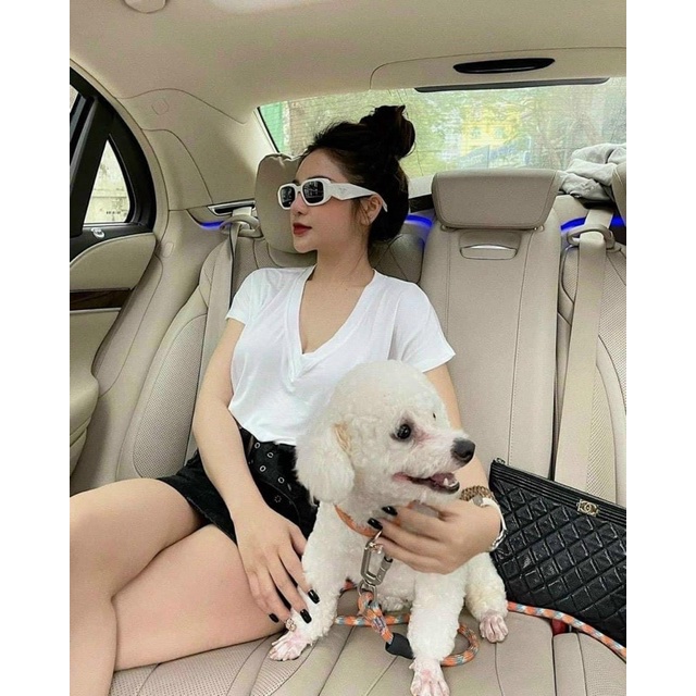 Áo thun cổ tim cực xinh mát Bigsize Thuỳ Trangg