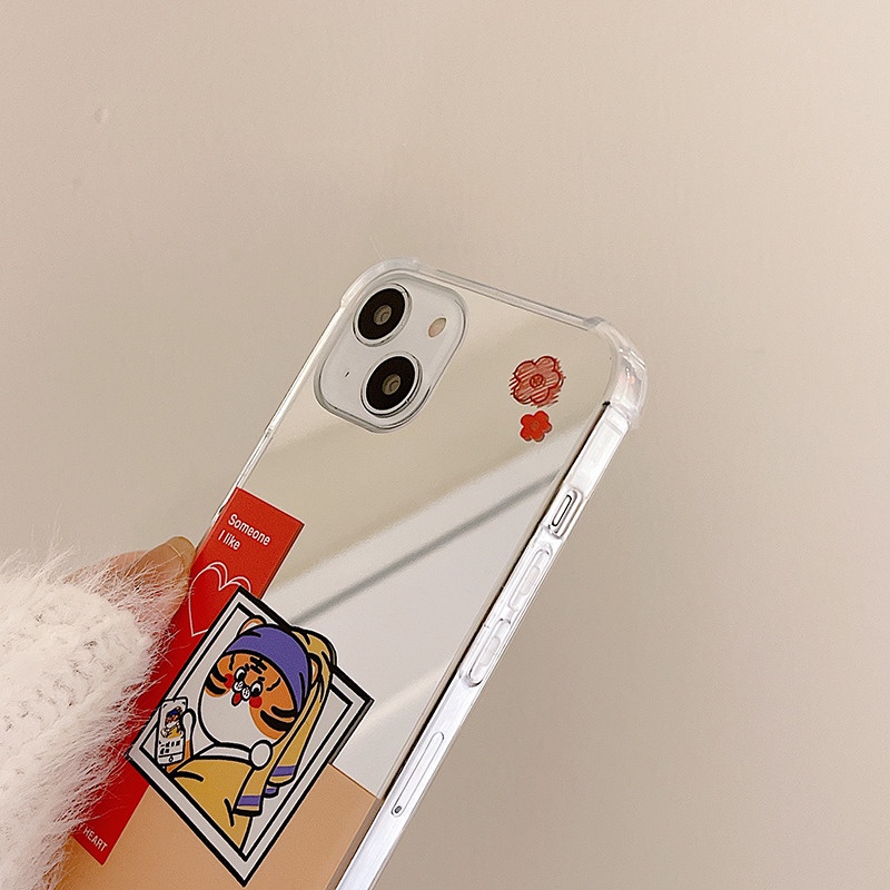 Ốp lưng iphone Ốp Điện Thoại Mặt Gương Chống Sốc Cho iPhone6 / 7 / 8Plus 14proMax XR 11 / 12 13Pro Max MINI 14 Dinuo case