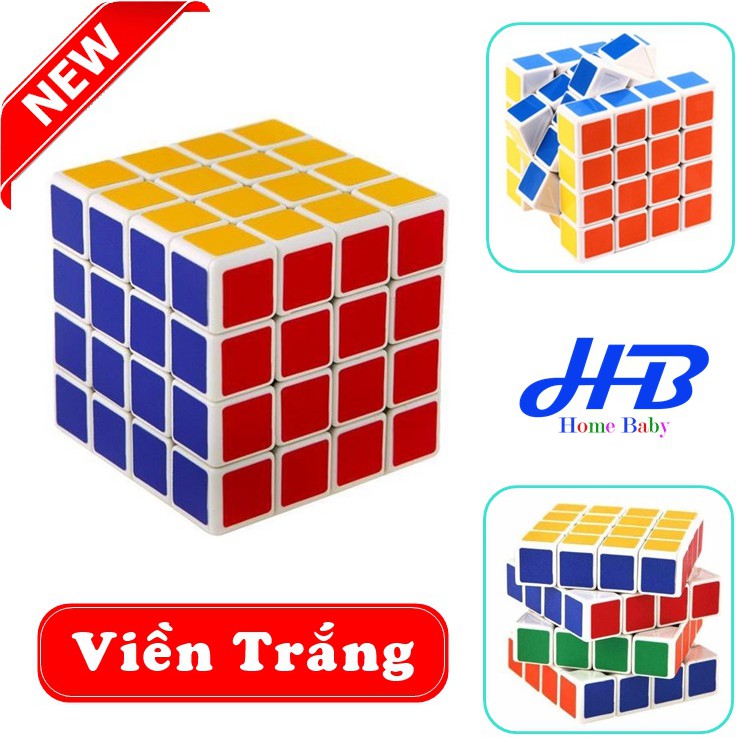 Đồ Chơi Rubik 4x4x4 Ju Xing Toys Loại Có Viền TRẮNG Cao Cấp