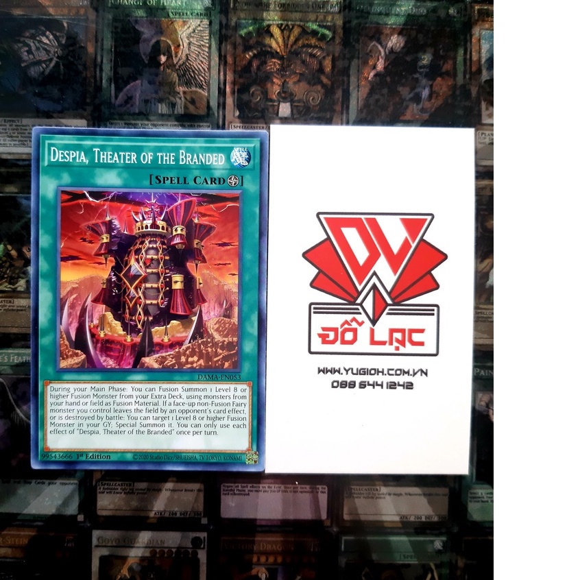 [ ĐỖ LẠC SHOP ] Thẻ Bài Yugioh Spell Despia, Theater of the Branded - DAMA-EN053 - Common 1st Edition