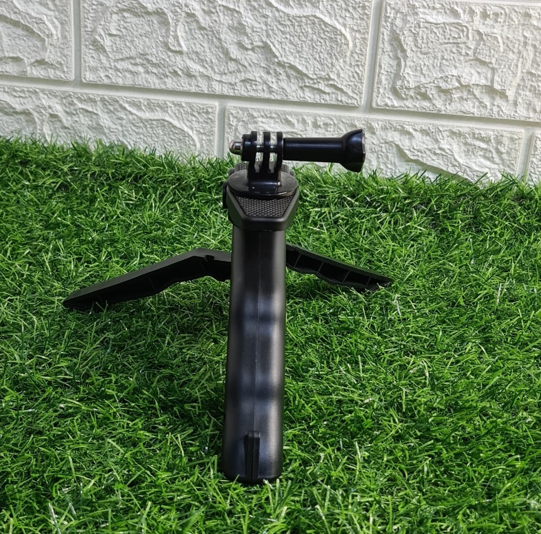 Tay cầm kiêm tripod mini gài gopro CÓ VÍT DÀI VÀ ĐẦU CHUYỂN 1/4 ĐỠ CAMERA MÁY ẢNH..