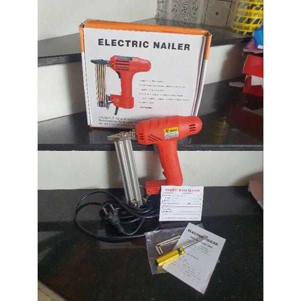 Súng bắn đinh gỗ F30 - Dùng điện 220V - Súng bắn đinh thẳng