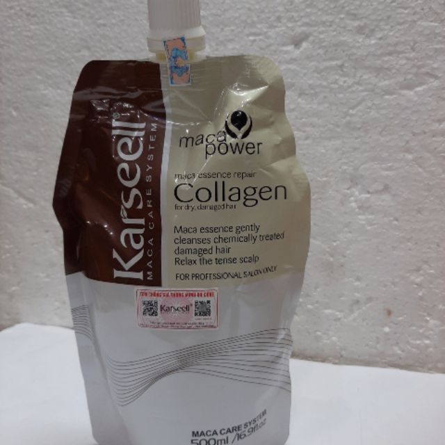 Kem Hấp - Ủ- Xả Phục Hồi Tóc Collagen Karseell Maca Dạng Túi