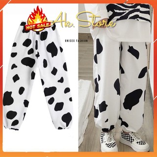 Quần jogger unisex - quần thun oversize nam nữ màu bò sữa siêu hot - ak.store