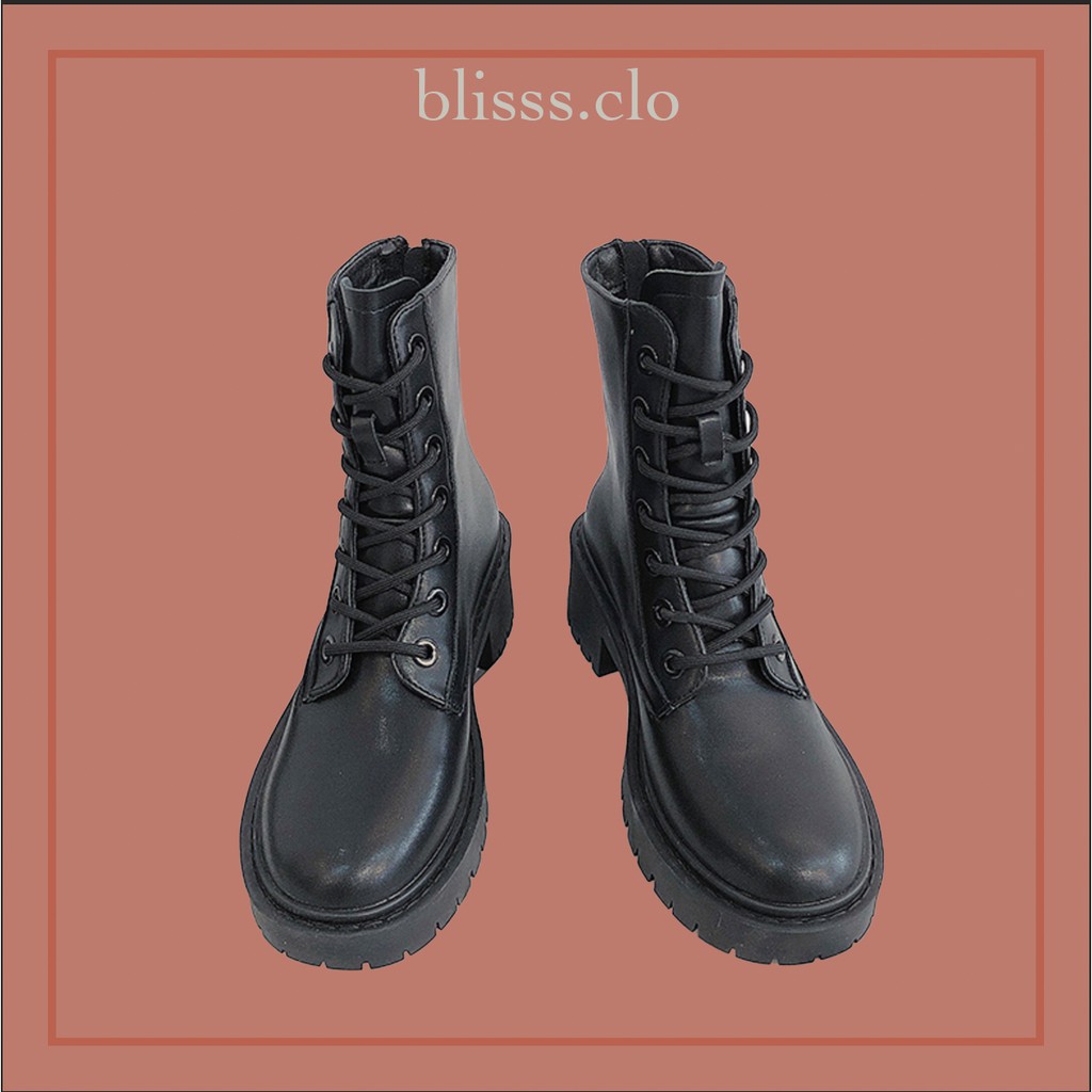 GIÀY BOOTS NỮ DA PU SIÊU ĐẸP- GIÀY BOOST NỮ 7 NÚT | GIÀY NỮ ULZZANG STYLE