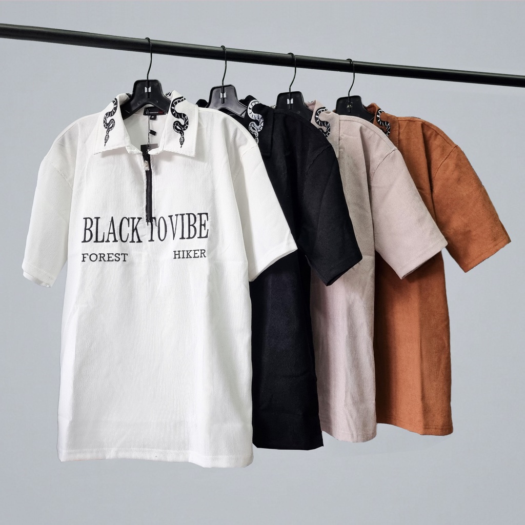 Áo Thun Polo Faza Phong Cách Unisex, Thêu Chữ Dáng Rộng Rễ Phối Đồ