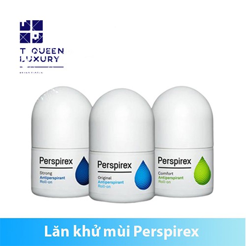 💯 [ Perspirex ] Lăn Khử Mùi Cao Cấp Dùng Cho Da Nhạy Cảm/ Da Thường/ Siêu Nhạy Cảm 20ml