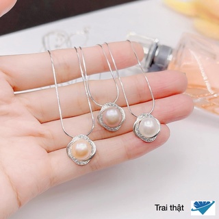 DÂY CHUYỀN BẠC MẶT TRAI THẬT NƯỚC NGỌT