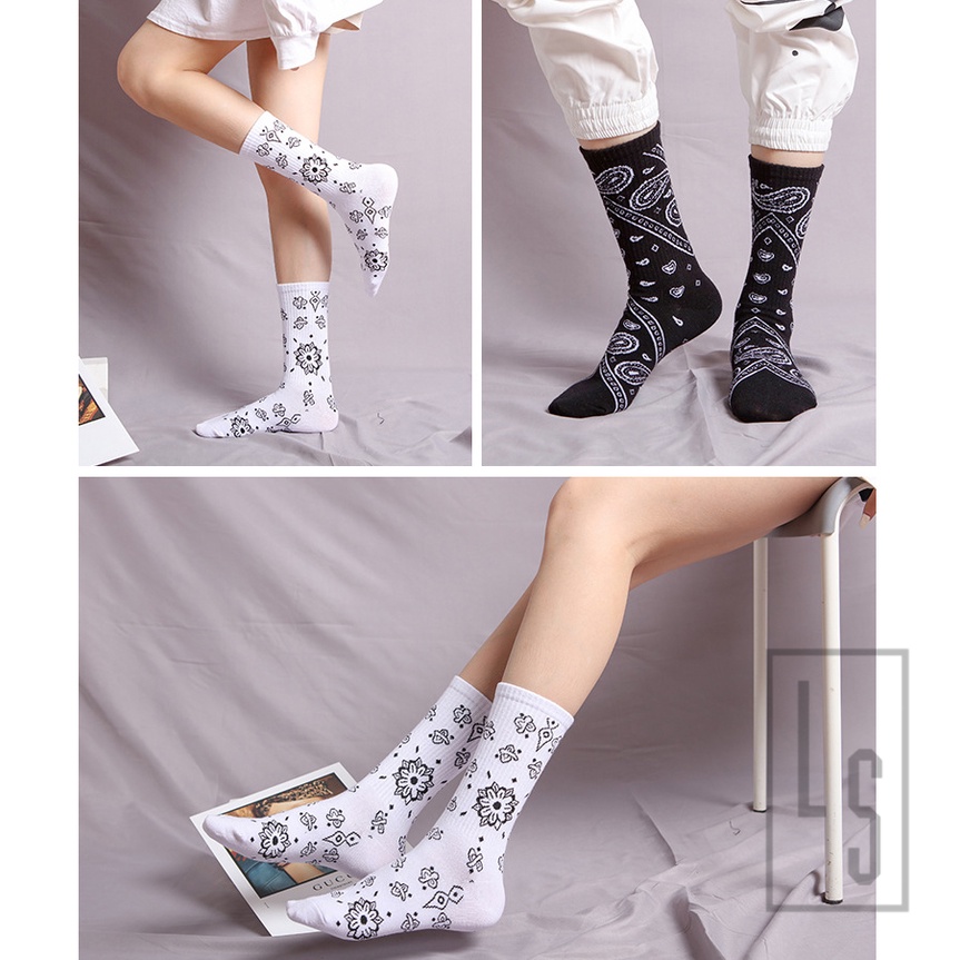 Tất Cổ Cao Bandana - Vớ Cao Cổ Họa Tiết Bandana