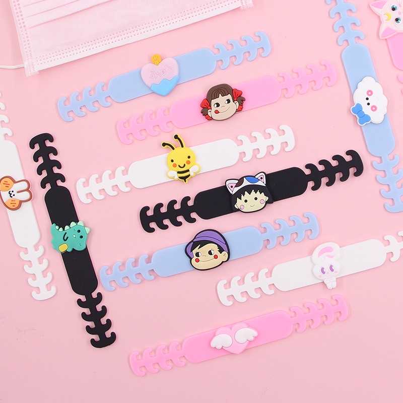 Set 2 Phụ Kiện Dây Đeo Khẩu Trang Tùy Chỉnh Tiện Dụng Cho Người Lớn Và Trẻ Em