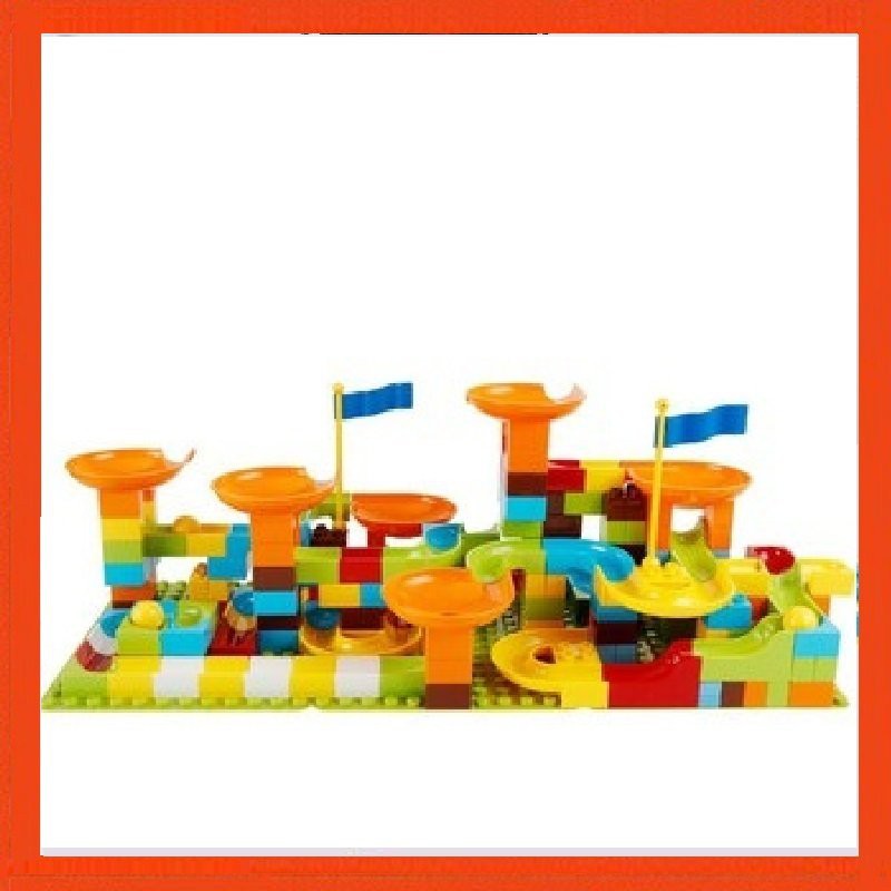 Bộ xếp hình cầu trượt Lego thả bi 166 - 336 chi tiết cho bé Đồ chơi xếp hình phát triển trí não