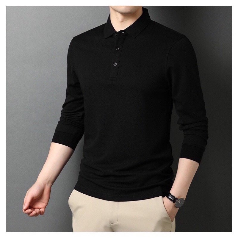 Áo polo nam tay dài basic chất đẹp