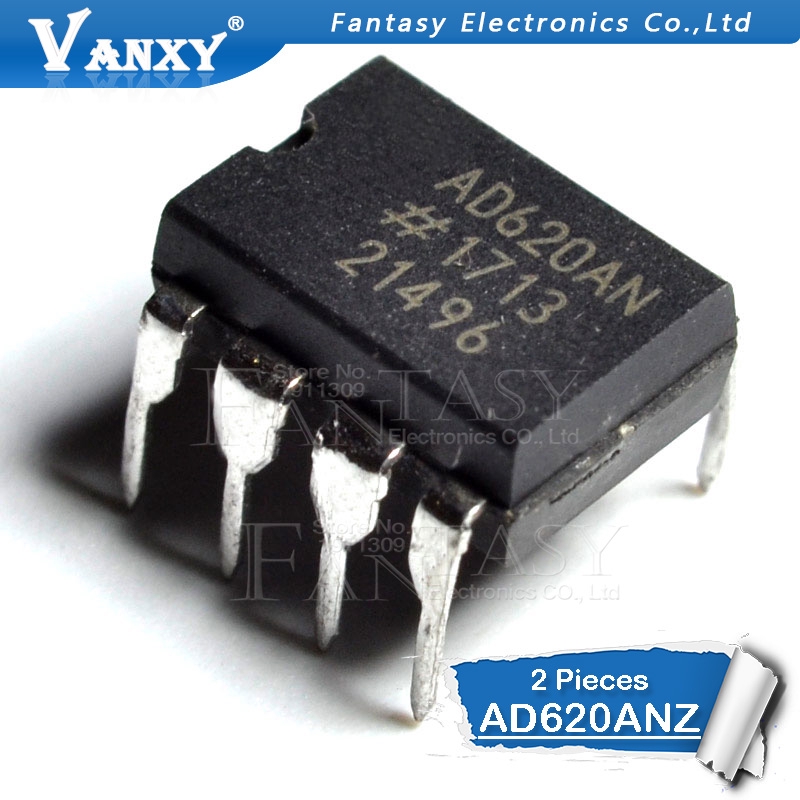 Set 2 Linh Kiện Khuếch Đại Ad620Anz Dip-8 Ad620An Dip Ad620A Ad620