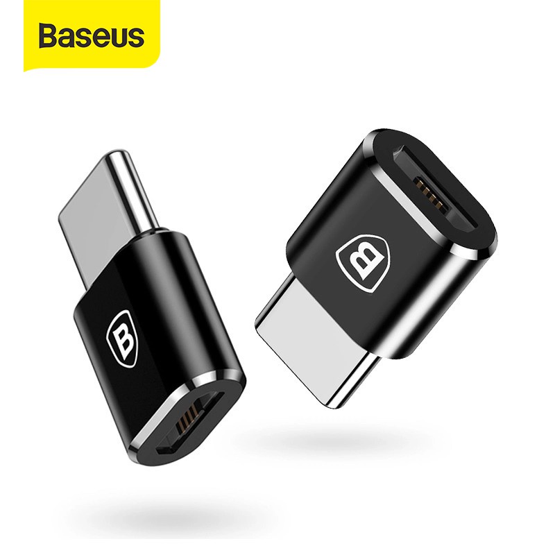 Đầu cắm chuyển đổi Baseus Micro USB sang Type C OTG