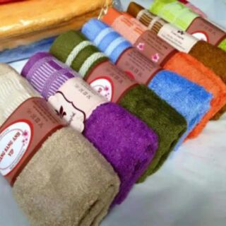(120k) Combo 10 khăn mặt sợi tre Việt Mỹ