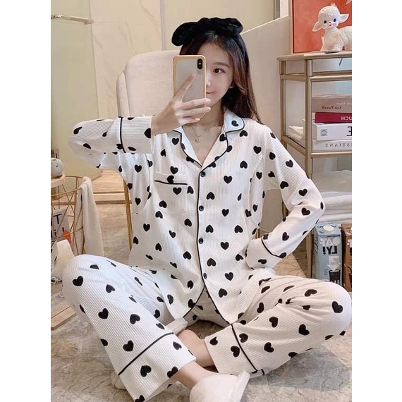 [RẺ VÔ ĐỊCH] Pijama tay dài quần dài(Đồ ngủ pijama dễ thương) Freesize 38 - 60kgHình Thật | BigBuy360 - bigbuy360.vn