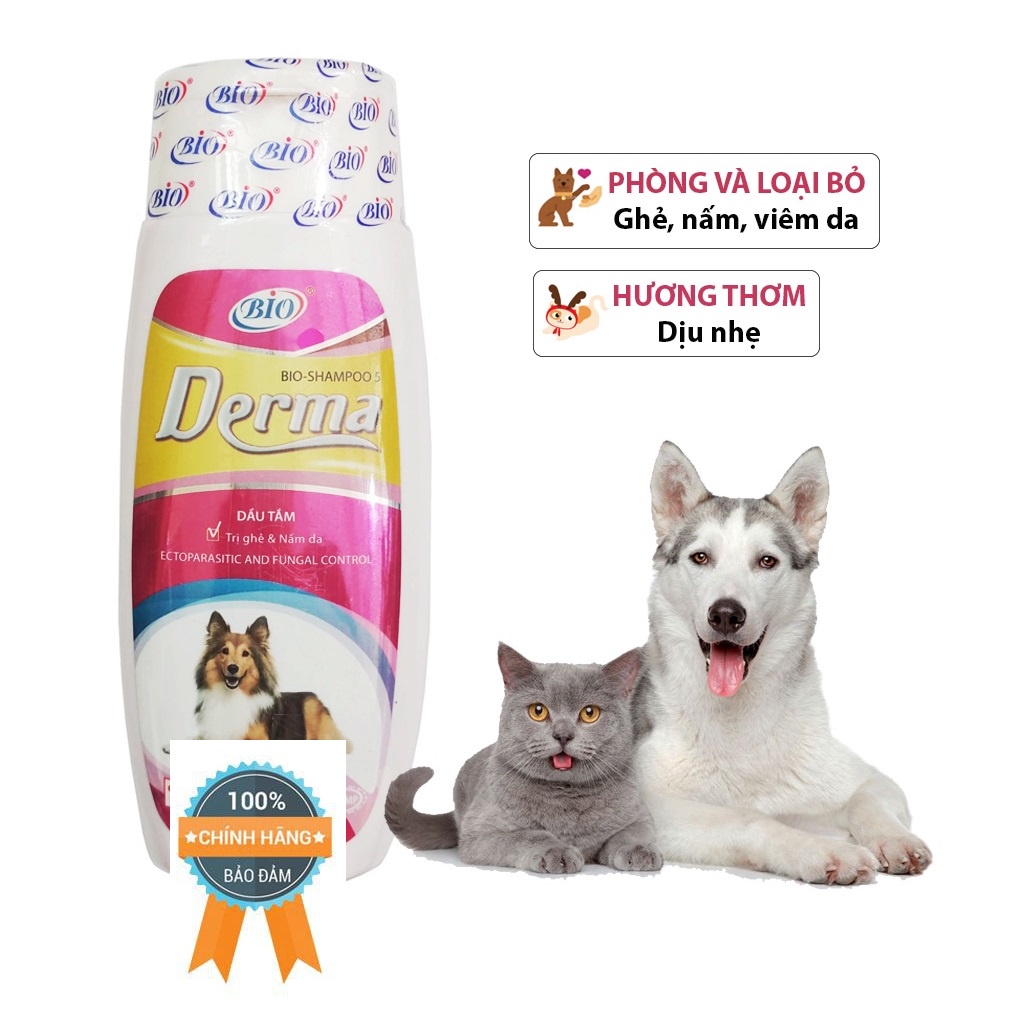 Sữa tắm cho chó - Sữa Tắm Bio Derma Trị Ghẻ Nấm Cho Chó