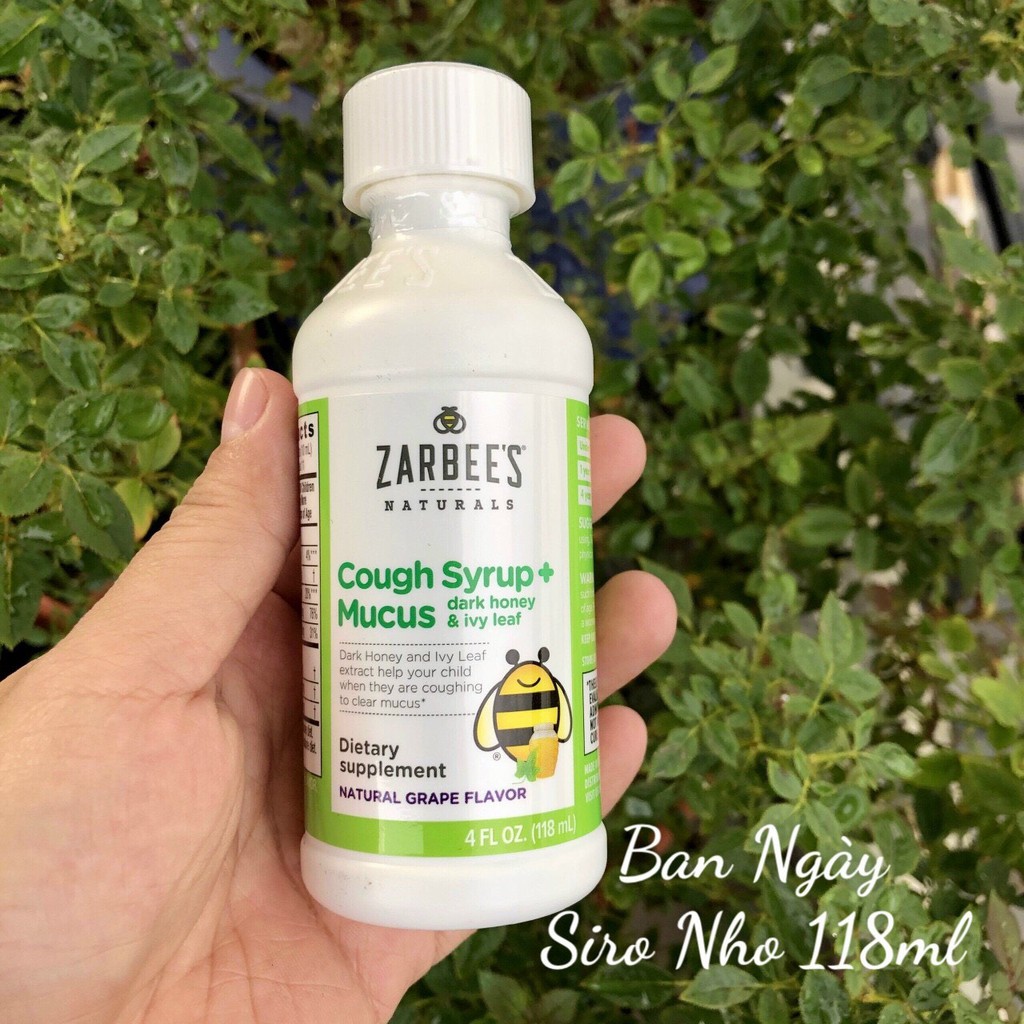 ❤️ Siro Zarbee’s Cough Syrup Day & Night (1 Ngày+1 Đêm) Mỹ, Hương Nho thơm ngọt [Date 6/2022] | BigBuy360 - bigbuy360.vn