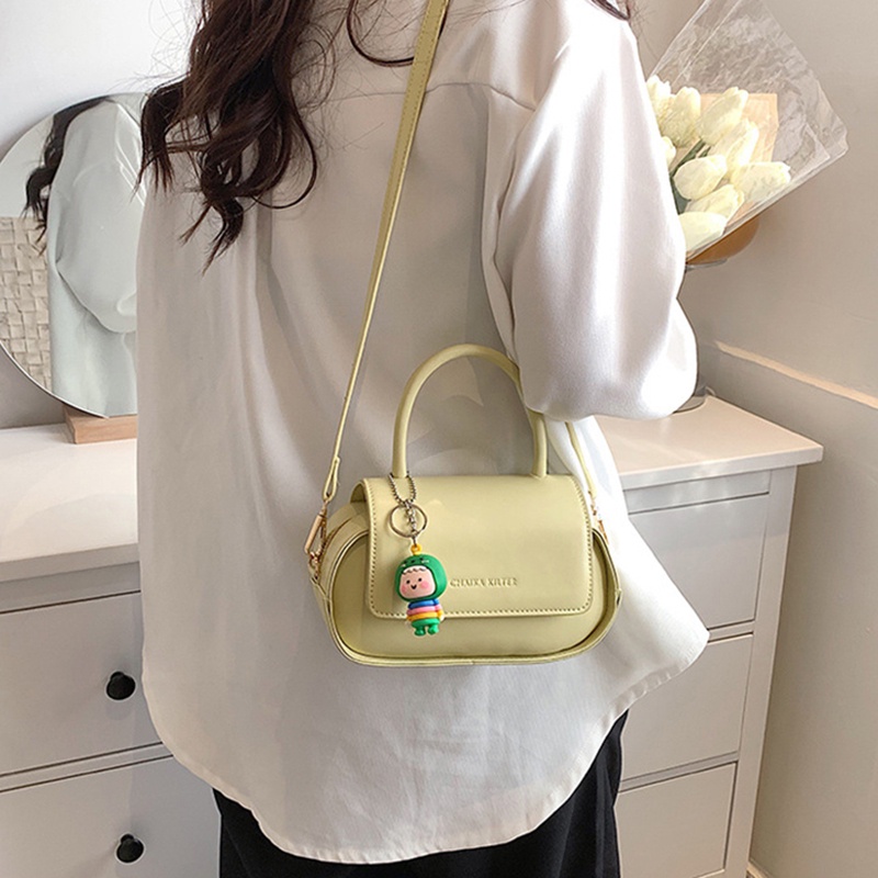 Túi đeo vai Ielgy có móc khóa kiểu hàn quốc dễ thương cho nữ