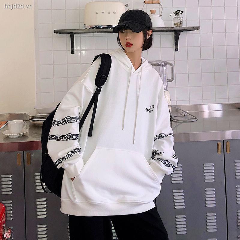 Áo Hoodie Dáng Rộng Thời Trang Mùa Thu 2020 Cho Nữ