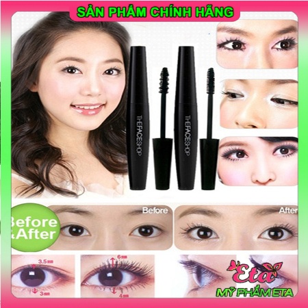 Mascara chuốt mi The Face Shop Freshian Big TFS làm dày và cong mi