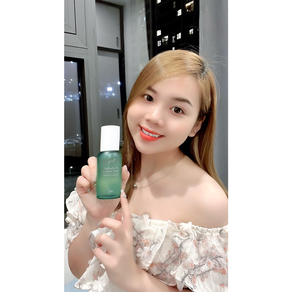 Bộ sữa rửa mặt than tre và toner tràm cúc GUO - ngừa mụn, sạch dịu nhẹ không khô da 100% thảo mộc