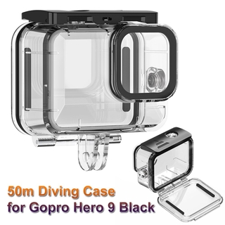 【Ready stock】Diving Waterproof Case Housing For Gopro Hero 9 Black action Camera Underwater 50M Protection Shell Box Accessories