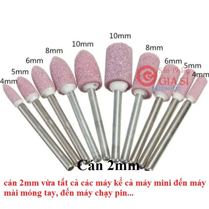 Bộ 10 mũi đá mài mini trục 2mm ❤️freeship❤️