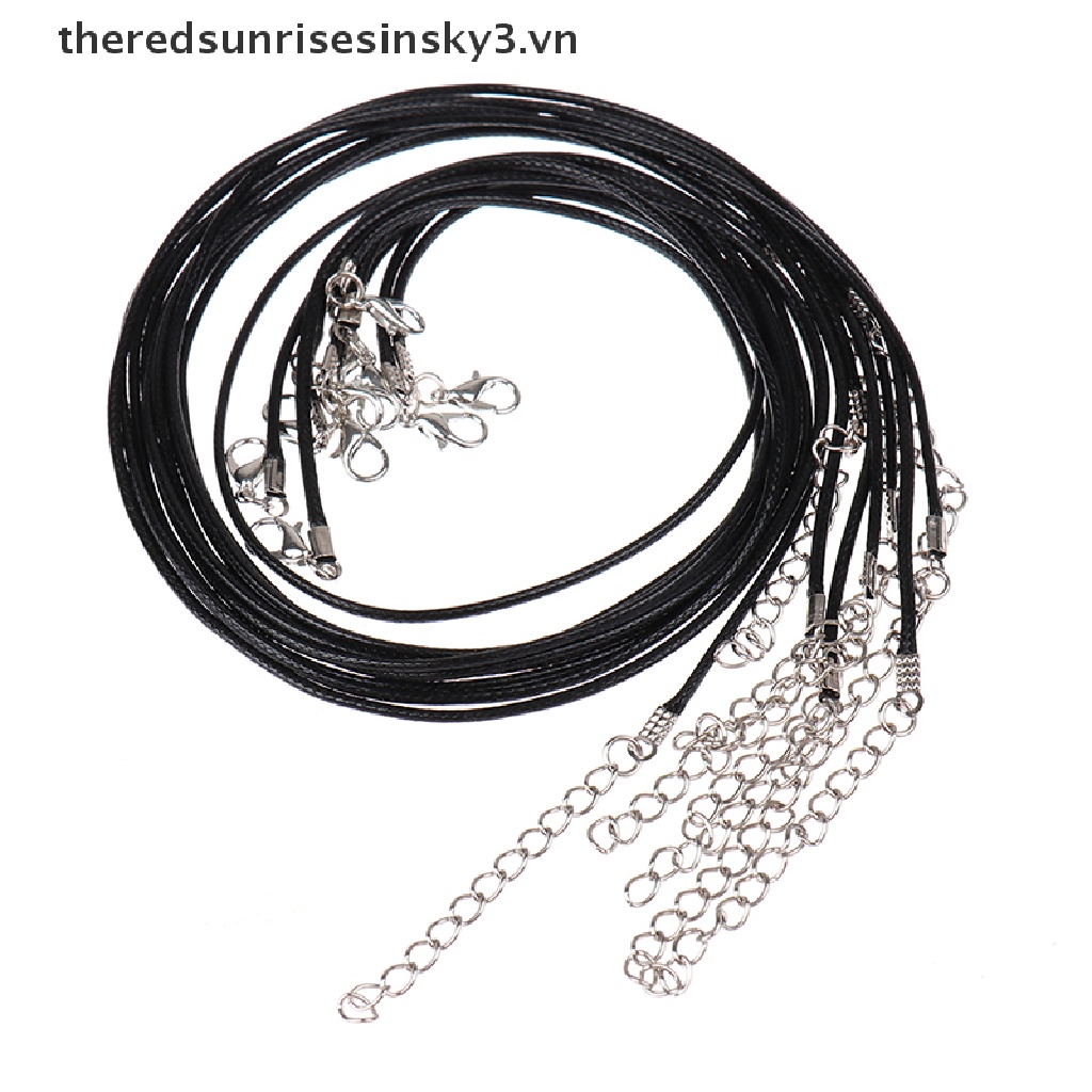 Bộ Vòng cổ Da Bện 10 45cm