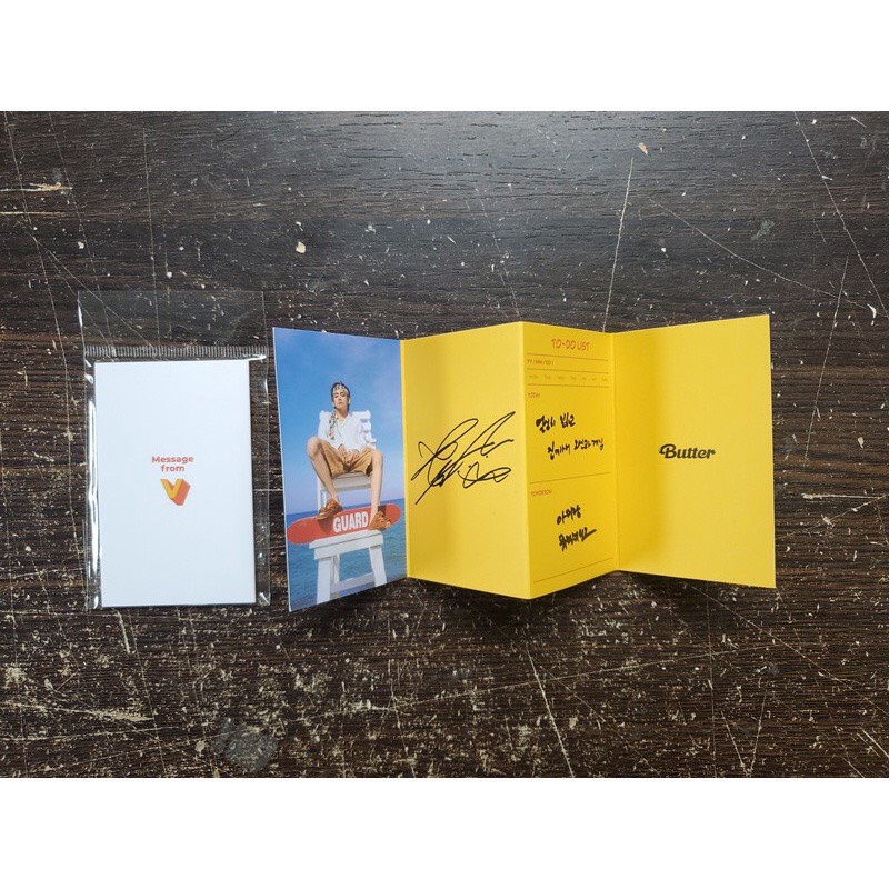 Ảnh Message thành viên BTS Abum Butter