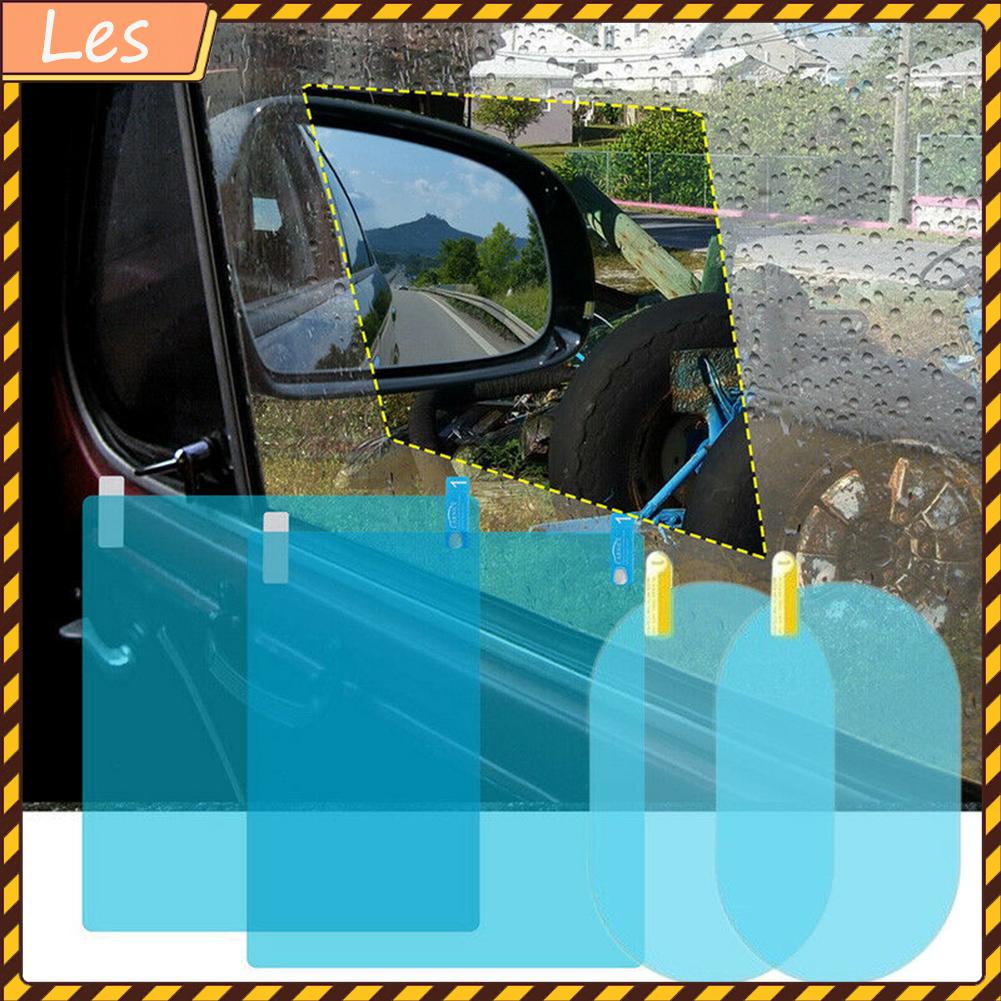 Bộ 4 miếng phim dán bảo vệ kính chiếu hậu xe hơi chống sương mù