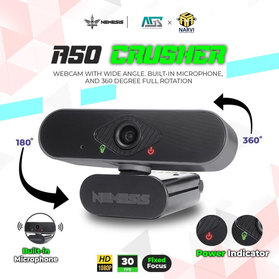 Webcam chơi game Nyk NEMESIS A50 CRUSHER 1080P | BigBuy360 - bigbuy360.vn