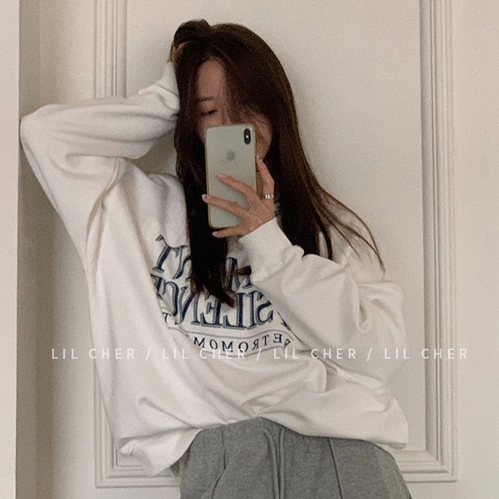 Áo Sweater Mỏng Dáng Rộng Phong Cách Hàn Quốc Thời Trang Mùa Thu Cho Nữ