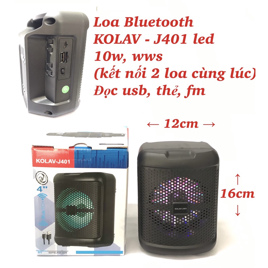 Loa Loa Skysound 818 / Bluetooth Kisonli 10W loa dài hỗ trợ USB Thẻ nhớ  - Loa vi tính Âm Bass Hay