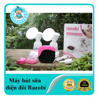 Máy hút sữa điện đôi Rozabi Deluxe có pin sạc