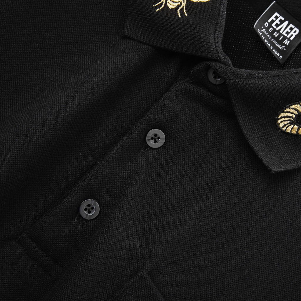 Áo polo nam FEAER DENIM chất thấm hút thoáng khi vải cotton GOLD SNAKE | BigBuy360 - bigbuy360.vn