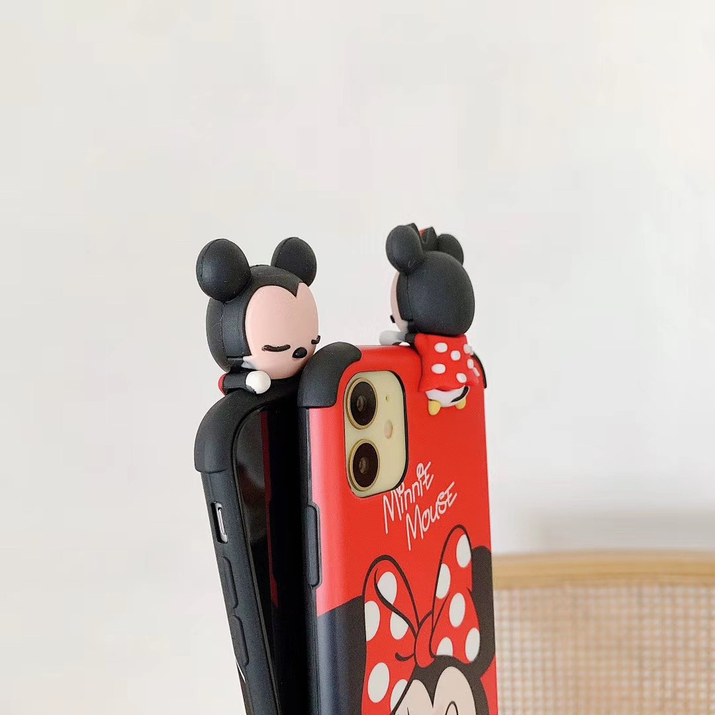 Mickey and Minnie 3D relief Case iPhone 11 Pro Promax X XS XR XSmax 6 6s 7 8 plus Soft Phone Case COD | BigBuy360 - bigbuy360.vn